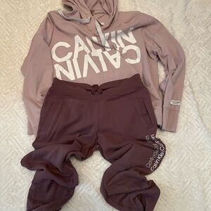 Calvin Klein Women’s Mauve Jogger Set